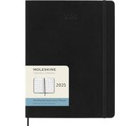 Moleskine 2025 12-Month Monthly XL Softcover Notebook: Black - 8056999270513