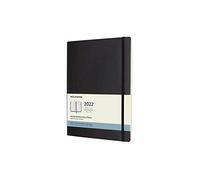 Moleskine Monthly Planner 2022, 12-Month Monthly Diary, Monthly Notebook with Soft Cover, XL Size 19 x 25 cm, Colour Black, 128 Pages