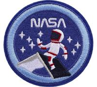 Moleskine NASA-Themed Adhesive Patch - Embroidered Sticker for Customizing Notebooks or Planners, Format 5.7 x 5.7 cm