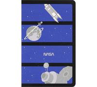 Moleskine NASA-Themed Volant - Plain Paper Notebook, With Detachable Sheets and Soft Glow-in-the-Dark Cover, Large Format 13 x 21 cm
