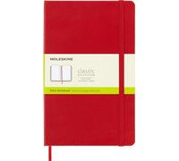Moleskine Large Plain Hardcover Notebook Red
