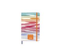 Moleskine Notebook Missoni Turquoise Chevron Limited Edition, Canvas Hard Cover and Elastic Closure Journal, Large Size 13 x 21 cm