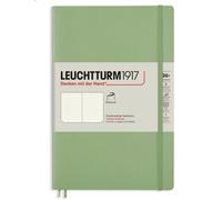 LEUCHTTURM1917 363933 Notebook Paperback (B6+), Softcover, 123 Numbered Pages, Sage, Ruled