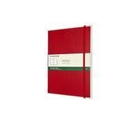 Moleskine Paper Tablet Notebook Digital Smart Notebook Paper Tablet (with blank pages and hard cover, blank, large 19 x 25 cm) Red