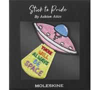 Moleskine Patch Sticker for Notebook or Diary, Personalised Stickers Pride Space Patch, There Will Always Be Space Designed by Artist Ashton Attzs, Size 5x5cm