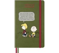Moleskine Peanuts 12-Month Undated Planner, Large Size 13x21 cm | Schroeder Design, Weekly Layout Planner with Notes Space, Hard Cover, Themed Stickers, 208 Pages