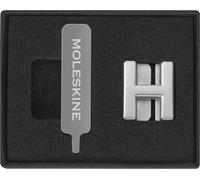 Moleskine Pin for Notebook or Planner Letter H, Letter Pin, Customize The Elastic Closure, Special Customized Gift, Color Silver