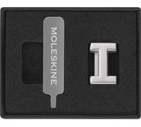 Moleskine Pin for Notebook or Planner Letter I, Letter Pin, Customize The Elastic Closure, Special Customized Gift, Color Silver