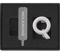 Moleskine Pin for Notebook or Planner Letter Q, Letter Pin, Customize The Elastic Closure, Special Customized Gift, Colour Silver
