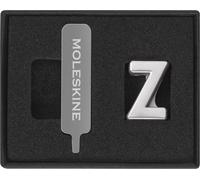 Moleskine Pin for Notebook or Planner Letter Z, Letter Pin, Customize The Elastic Closure, Special Customized Gift, Color Silver