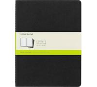 MOLESKINE PLAIN CAHIER XL - BLACK COVER (3 SET)