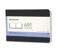 Moleskine 9 x 14 cm Pocket Size Art Collection Sketchbook, Drawing Pad with Hard Cover, Paper Suitable for Pens, Pencils and Charcoal, Colour Black, 72 Pages