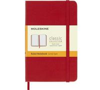 Moleskine - Pocket Ruled Hardcover Notebook Red - New Notebook - O245z