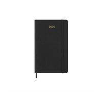 Moleskine Weekly Planner 2026 Precious and Ethical, 12-Month Weekly Agenda With Space For Notes, Vegan Soft Cover, With Gift Box, Black Color, Size 13x21 cm