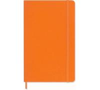 Moleskine Precious & Ethical Notebook, with Gift Box, Vegan Soft Cover, Elastic Closure, Large Format 13x21 cm, Colour Orange