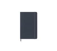Moleskine Precious & Ethical Notebook, with Gift Box, Vegan Soft Cover, Elastic Closure, Large Format 13x21 cm, Colour Blue