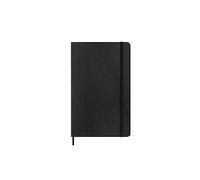 Moleskine Precious & Ethical Notebook, With Gift Box, Vegan Soft Cover Python-Effect, Elastic Closure, Large Format 13x21 cm, Colour Black