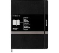 Moleskine Pro Notebook A4, Soft Cover, Personal Data, Content List, Goals, Project Planning, Travel Planning, Notes Pages, Plain Pages, Elastic Closure, Format XL 19x25 cm, Color Black