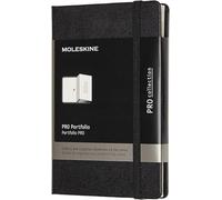 Moleskine Pro Portfolio, Hard Cover and Elastic Closure, Black, Pocket Size 9 x 14 cm