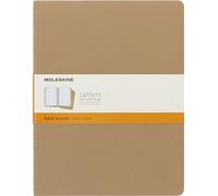 Moleskine QP431 2X-Large Cahier Kraft Ruled Journal - Brown