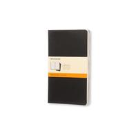 Moleskine Cahiers Ruled Large Notebook Pack of 3, black