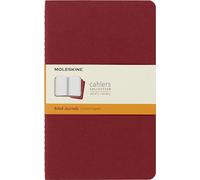 Moleskine Ruled Cahier L - Red Cover (3 SET)