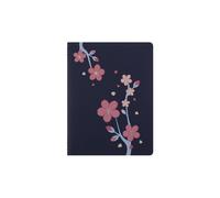 Moleskine Cahier Journal Sakura, Lined Notebook, Singer Stitched Cover, with 16 Detachable Sheets, XL Size 19 x 25 cm