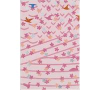 Moleskine Sakura Notebook Set, Set with Two Limited Edition Notebooks, Sakura Notebook, Lined Layout and Blank Pages, Fabric Hard Cover, Dimensions Large 13 x 21, Dark Pink Colour