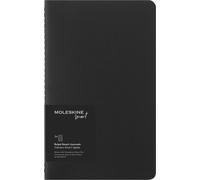 Moleskine Smart Cahier Journals Set of 2 Digital Cahiers with Lined Pages, Pen + Compatible, Cardboard Cover, Large 13 x 21 cm, Black, 80 Pages