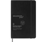 Moleskine Smart Notebook – Smart Writing System, Softcover, Ruled, Elastic, Pocket 9x14 Black