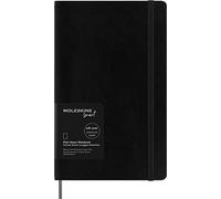 Moleskine Smart Notebook, Smart Writing System, Smart Notebook with Soft Cover, Blank Pages and Elastic Closure, Large Format 13 x 21, Colour Black