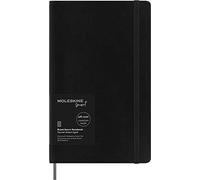 Moleskine Smart Notebook, Smart Writing System, Smart Notebook with Soft Cover, Ruled Pages and Elastic Closure, Large Format 13 x 21, Colour Black