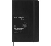 Moleskine Smart Notebook, Smart Writing System, Smart Notebook with Soft Cover, Ruled Pages and Elastic Closure, Pocket Size 9 x 14, Colour Black