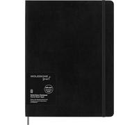 Moleskine Smart Notebook, Smart Writing System, Smart Notebook with Soft Cover, Ruled Pages and Elastic Closure, XL Format 19 x 25, Colour Black