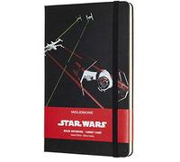Moleskine Star Wars Limited Edition Notebook, Ruled Notebook with Spaceship Themed Graphics and Details, Hard Cover, Large Size 13 x 21 cm, Black, 240 Pages