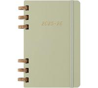 Moleskine Student Life Planner 2025-2026, Weekly and Monthly Spiral 12 Month Diary with Soft Cover, Crush Kiwi Colour, Large Size 15 x 21 cm