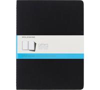 Moleskine Subject Cahier Journal - Set of 3, Dotted, 124 pages, Extra Large 19 x 25 cm, Black