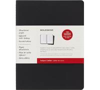 Moleskine Subject Cahier Journal - Set of 2 Notebooks - Cardboard Cover - Academic Layout - Size Extra Large 19 x 25 cm - Colour Black & Kraft Brown - 160 Pagine