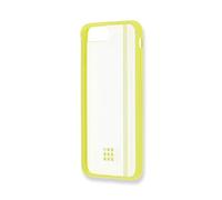 Moleskine Transparent Hard Case with Elastic Band Graphic - Hard Case for iPhone 6+/6s+/7+/8+ with XS Volant Journal for Notes - Transparent Case with Border and Band Graphic Colour Hay Yellow