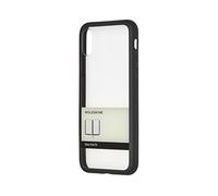 Moleskine Transparent Hard Case with Elastic Band Graphic - Hard Case for iPhone X with XS Volant Journal for Notes - Transparent Case with Border and Band Graphic Colour Black
