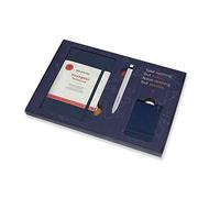 Moleskine Travel Kit, Travel Notebook, Go Pen and Luggage Tag, Reusable Box for Memories, Blue Ocean Notebook Size 11.5 x 18 cm, 208 Pages