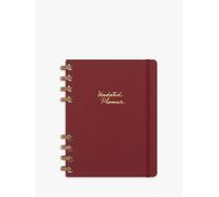 Moleskine Undated Planner Weekly & Monthly Spiral Planner Red Hard Cover Size XL