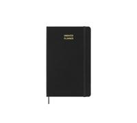 Moleskine Undated Weekly Planner, Weekly Planner with Space for Notes 12 Months, Hard Cover and Elastic Closure, Black Color, Large Format 13 x 21 cm