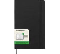 Moleskine Undated Weekly Planner, Weekly Planner with Hard Cover and Elastic Closure, Size Large, 13 x 21 cm, Color Black