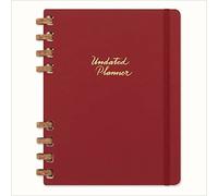 Moleskine Undated Planner Weekly & Monthly Spiral Planner Red Hard Cover Size XL