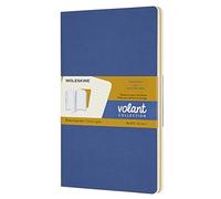 Volant Journals Large Ruled Forget Me Not Blue & Amber Yellow