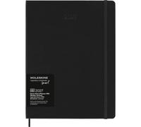Moleskine Weekly Digital Planner 2027, Hard Cover 12 Month Vertical Smart PRO Planner with Elastic Closure, XL Size 19x25 Cm, Black