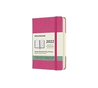 Moleskine 2022 12-Month Weekly Pocket Hardcover Notebook Bougainvill - N245z