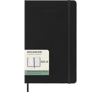 Moleskine Weekly Planner 2023-2024, 18-Month Agenda, Academic Diary, Weekly Diary with Hard Cover, Large Size 13 x 21 cm , Colour Black