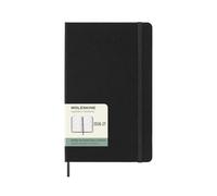 Moleskine 18 Monate Wochen Notizkalender 2026/2027, L/A5, 1 Wo = 1 Seite, Rechts linierte Seite, Fester Einband, Schwarz